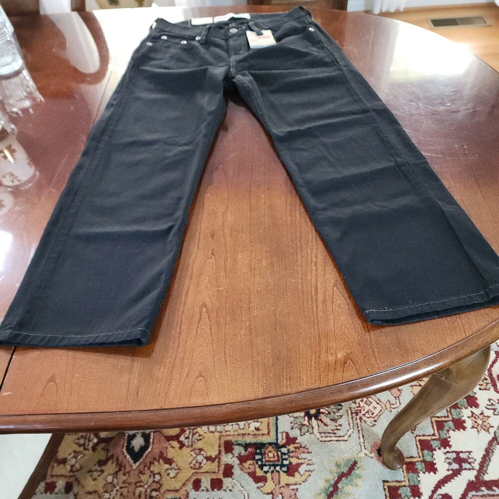 NWT Levis 550 Boys Husky Black Relaxed Jeans Sz 9 29x25